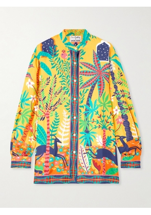 Emporio Sirenuse - + Louis Barthélemy Kelsy Printed Silk-twill Shirt - Yellow - IT38,IT40,IT42,IT44,IT46,IT48,IT50