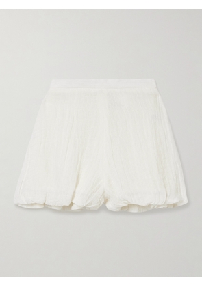 Lisa Marie Fernandez - Linen-blend Gauze Shorts - White - 1,2,3,4