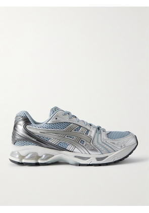 Asics - Gel-kayano 14 Metallic And Rubber-trimmed Mesh Sneakers - Blue - UK 3,UK 3.5,UK 4,UK 4.5,UK 5,UK 5.5,UK 6,UK 6.5,UK 7,UK 7.5,UK 8,UK 8.5,UK 9,UK 9.5