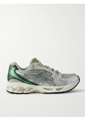 Asics - Gel-kayano 14 Metallic And Rubber-trimmed Mesh Sneakers - Silver - UK 3,UK 3.5,UK 4,UK 4.5,UK 5,UK 5.5,UK 6,UK 6.5,UK 7,UK 7.5,UK 8,UK 8.5,UK 9,UK 9.5