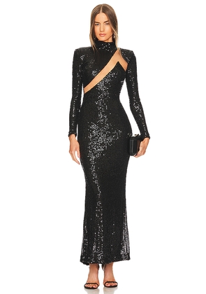 Michael Costello x REVOLVE Houston Gown in Black. Size S. Also in XS, XXS.