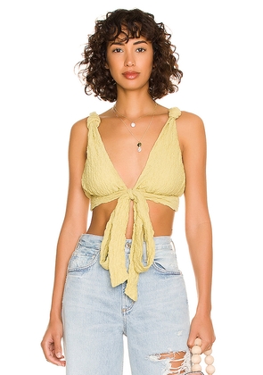 LPA Basil Top in Yellow. Size M. Also in S, XL.