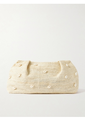 SENSI STUDIO - Embellished Sisal Clutch - Neutrals - One size