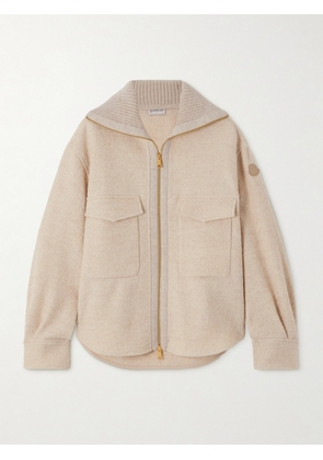 Moncler - Wool-blend Bouclé Cardigan - Off-white - IT38,IT40,IT42,IT44,IT46,IT48