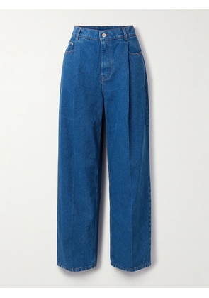 Marni - Pleated Low-rise Wide-leg Jeans - Blue - IT36,IT38,IT40,IT42,IT44,IT46,IT48
