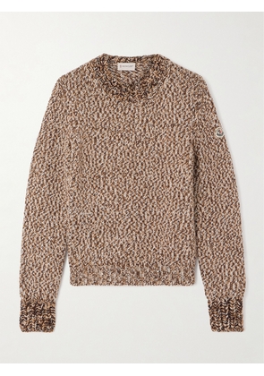 Moncler - Archivio Dna Appliquéd Wool Sweater - Brown - xx small,x small,small,medium,large,x large,xx large