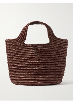 SENSI STUDIO - Bolso Playero Woven Raffia Tote - Brown - One size