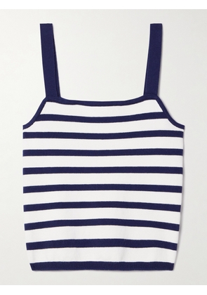 La Ligne - Striped Cotton-blend Tank - Blue - x small,small,medium,large,x large