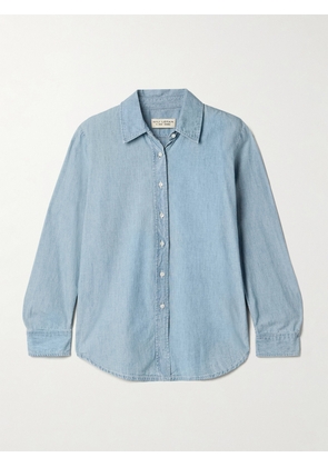 Nili Lotan - Monti Cotton-chambray Shirt - Blue - x small,small,medium,large,x large