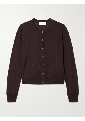 La Ligne - Ben Silk, Wool And Cashmere-blend Cardigan - Brown - x small,small,medium,large,x large