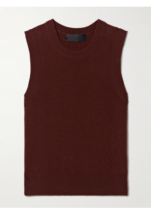 Nili Lotan - May Cropped Cashmere Tank - Burgundy - x small,small,medium,large,x large