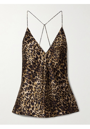 Nili Lotan - Emile Leopard-print Silk Camisole - Animal print - x small,small,medium,large,x large