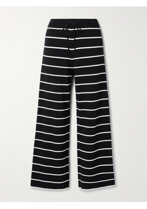 La Ligne - Leo Striped Cotton Straight-leg Pants - Black - x small,small,medium,large,x large