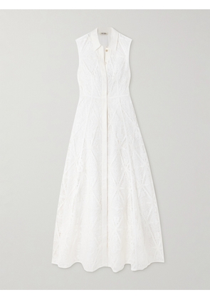 Emporio Sirenuse - Miralda Guipure-lace Maxi Shirt Dress - Off-white - IT38,IT40,IT42,IT44