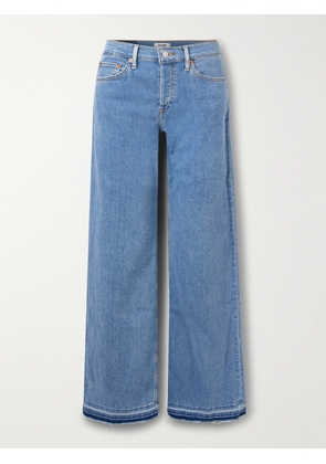 RE/DONE - Mid-rise Wide-leg Jeans - Blue - 23,24,25,26,27,28,29,30