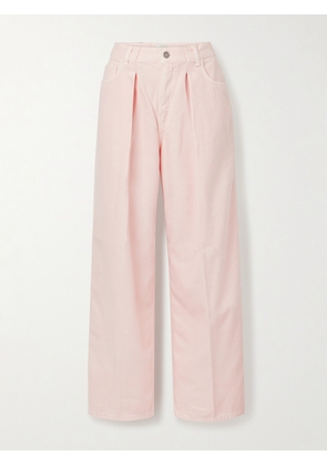 Haikure - Candy Pleated Boyfriend Jeans - Pink - 23,24,25,26,27,28,29,30,31,32