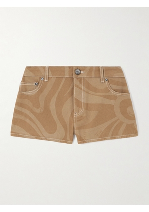 PUCCI - Printed Cotton-canvas Shorts - Neutrals - IT38,IT40,IT42,IT44,IT46,IT48