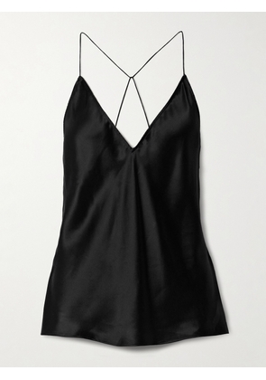 Nili Lotan - Emile Silk-charmeuse Camisole - Black - x small,small,medium,large,x large