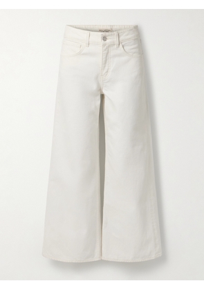 Nili Lotan - Marlene Cropped High-rise Wide-leg Jeans - Cream - 24,25,26,27,28,29,30