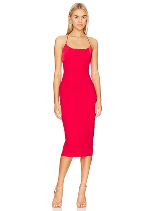 Lovers and Friends Starling Midi Dress in Red. Size S. Also in XS, XXS.