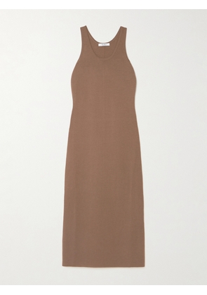 Max Mara - Aceri Wool Midi Dress - Brown - x small,small,medium,large,x large