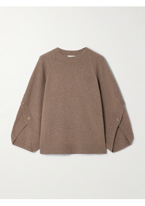 Max Mara - Ampex Wool And Cashmere-blend Sweater - Brown - x small,small,medium,large,x large