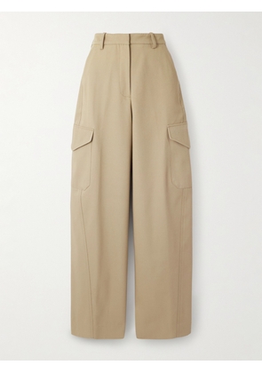 Givenchy - Cotton And Wool-blend Gabardine Wide-leg Cargo Pants - Neutrals - FR 34,FR 36,FR 38,FR 40,FR 42,FR 44