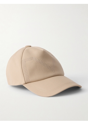 Max Mara - Embroidered Cotton-twill Baseball Cap - Neutrals - 56,57,58