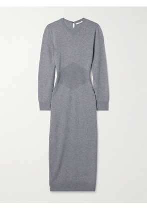 Givenchy - Paneled Cashmere Midi Dress - Gray - x small,small,medium,large