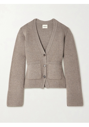 KHAITE - Scarlet Cashmere Cardigan - Brown - xx small,x small,small,medium,large,x large