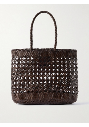 Dragon Diffusion - Eclipse Woven Leather Tote - Brown - One size