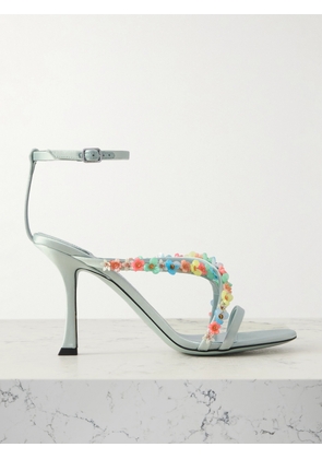 Jimmy Choo - Blanche 90 Embellished Satin Sandals - Green - IT36,IT36.5,IT37,IT37.5,IT38,IT38.5,IT39,IT39.5,IT40,IT40.5,IT41,IT41.5,IT42