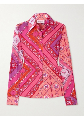 PUCCI - Printed Cotton-muslin Shirt - Pink - IT38,IT40,IT42,IT44,IT46,IT48