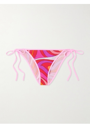 PUCCI - Marmo Printed Bikini Briefs - Pink - x small,small,medium,large,x large