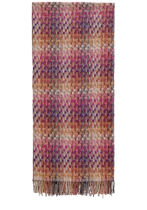 Missoni Home Husky Throw in Red,Purple.