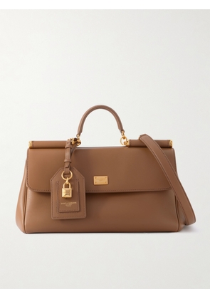 Dolce & Gabbana - My Sicily Leather Shoulder Bag - Brown - One size