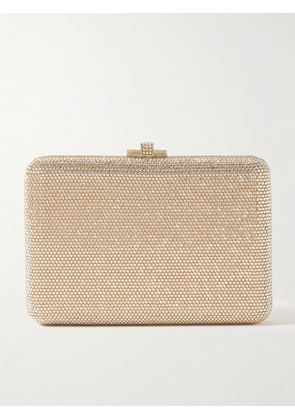 Judith Leiber Couture - Slim Slide Crystal-embellished Gold-tone Clutch - One size