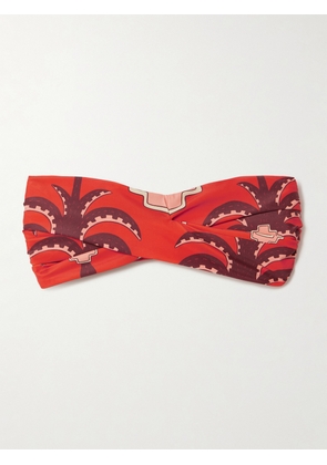 Johanna Ortiz - Sea Sprite Strapless Twist-front Recycled Bikini Top - Red - x small,small,medium,large,x large