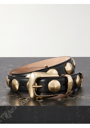 KHAITE - The Benny Studded Leather Belt - Black - 70,75,80,85,90