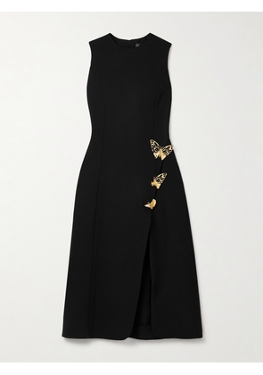 Oscar de la Renta - Embellished Wool-blend Midi Dress - Black - US0,US2,US4,US6,US8,US10,US12,US14