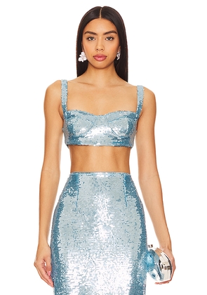 The New Arrivals by Ilkyaz Ozel Monique Top in Blue. Size 38/M. Also in 34/XS, 40/L.