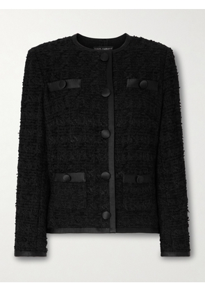 Dolce & Gabbana - Satin-trimmed Tweed Jacket - Black - IT38,IT40,IT42,IT44,IT46,IT48