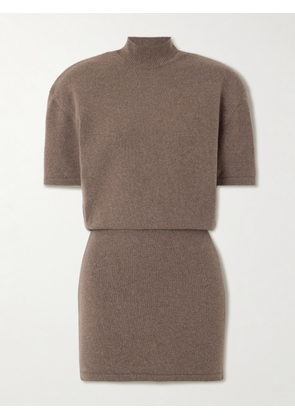 Jacquemus - Castagna Wool-blend Turtleneck Mini Dress - Brown - FR 32,FR 34,FR 36,FR 38,FR 40,FR 42
