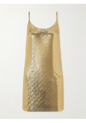 RABANNE - Chainmail Mini Dress - Gold - FR 34,FR 36,FR 38,FR 40,FR 42,FR 44