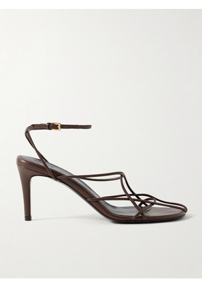 KHAITE - Loulou Leather Sandals - Brown - IT36,IT36.5,IT37,IT37.5,IT38,IT38.5,IT39,IT39.5,IT40,IT40.5,IT41