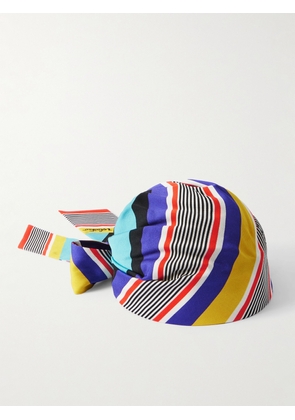 Valentino Garavani - Escape Striped Silk And Cotton-blend Headband - Purple - One size