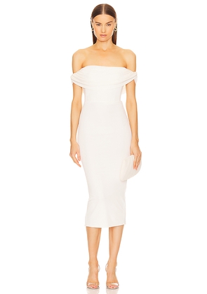 Michael Costello x REVOLVE Laurence Midi Dress in Ivory. Size L. Also in XS, S, M, XL.