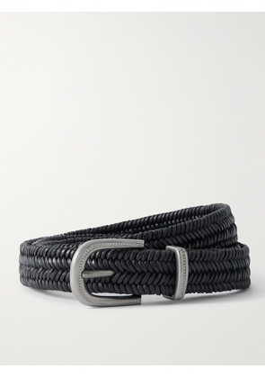Brunello Cucinelli - Woven Leather Belt - Black - XXS,XS,S,M,L,XL