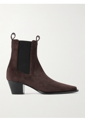 TOTEME - The City Suede Chelsea Boots - Brown - IT35,IT36,IT37,IT38,IT39,IT40,IT41,IT42