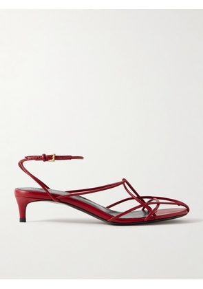 KHAITE - Loulou Leather Sandals - Red - IT36,IT36.5,IT37,IT37.5,IT38,IT38.5,IT39,IT39.5,IT40,IT40.5,IT41